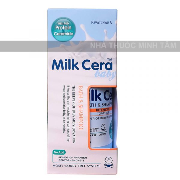 Sữa tắm gội trẻ em 2 in 1 Milk Cera 300ml Hàn Quốc An Toàn cho Trẻ Sơ Sinh 004