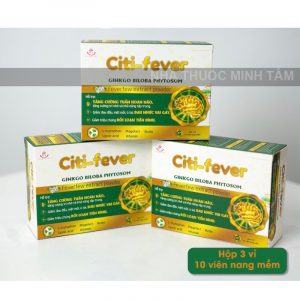 Citi - Fever Tăng cường tuần hoàn não, giảm đau nhức vai gáy, rối loạn tiền đình 002