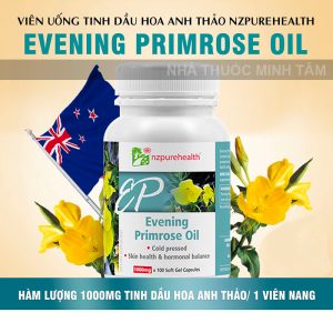 Viên uống tinh dầu hoa anh thảo Evening Primrose Oil Nzpurehealth 001