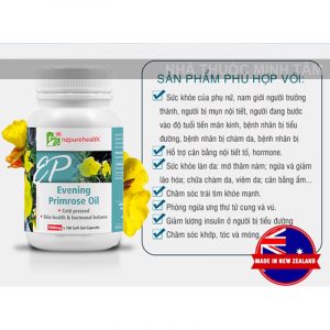 Viên uống tinh dầu hoa anh thảo Evening Primrose Oil Nzpurehealth 003